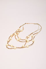 Collana multifili con perline