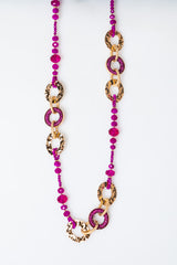 Collana lunga con cerchi
