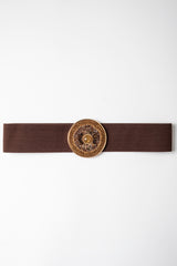 Cintura elastica con fibbia tonda