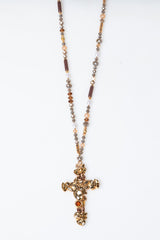 Collana lunga con croce