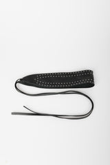 Cintura a fascia con mini borchie