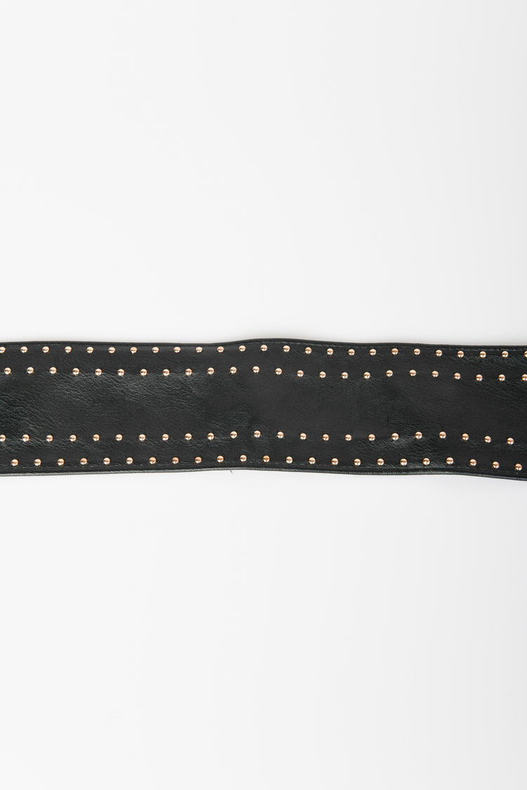 Cintura a fascia con mini borchie