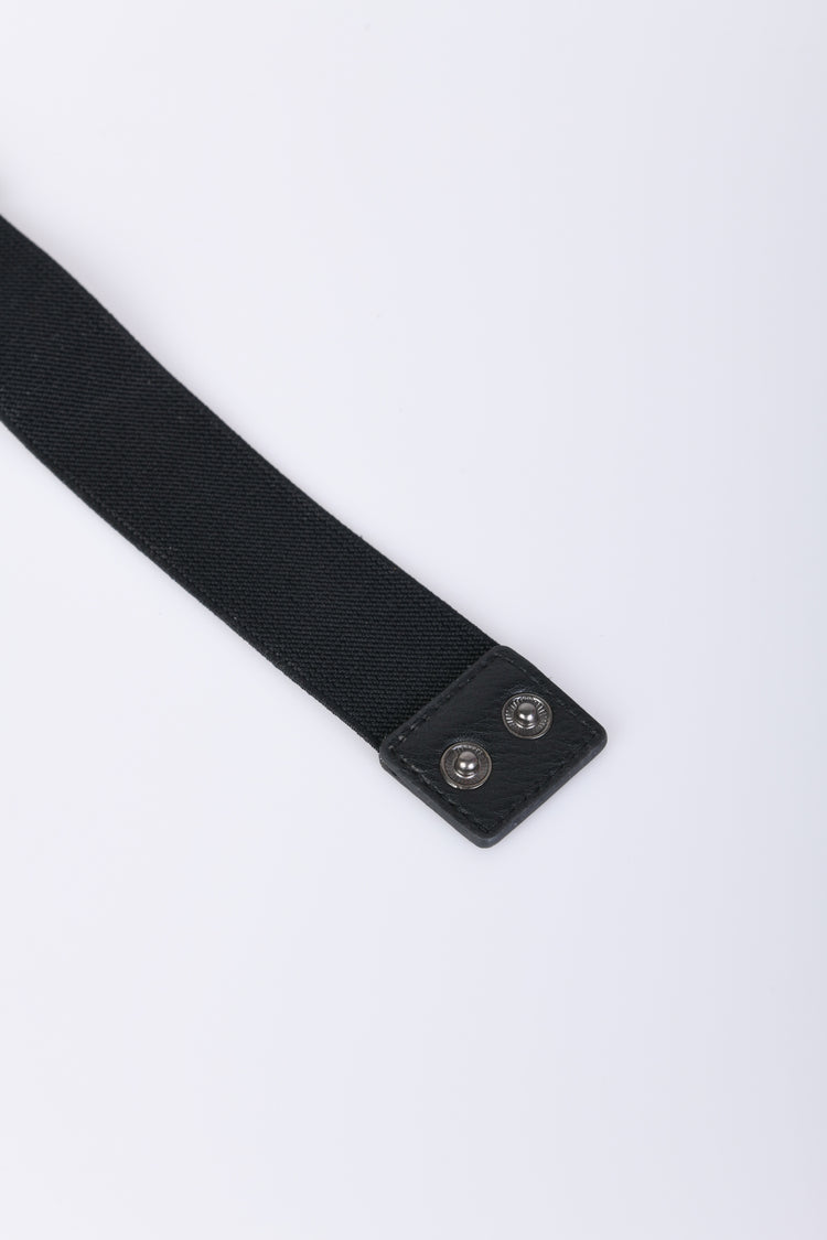 Cintura elastica con strass a intreccio