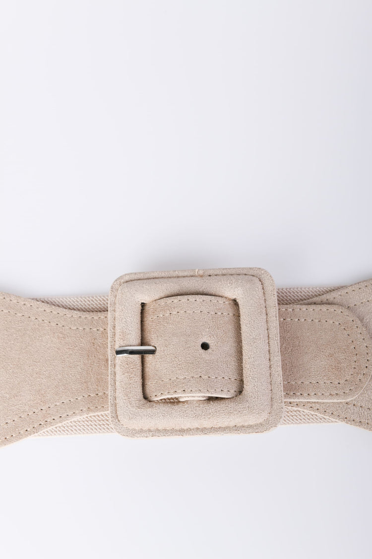 Cintura elastica con fibbia quadrata