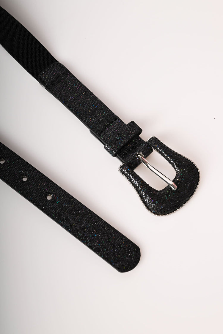 Cintura elastica con glitter