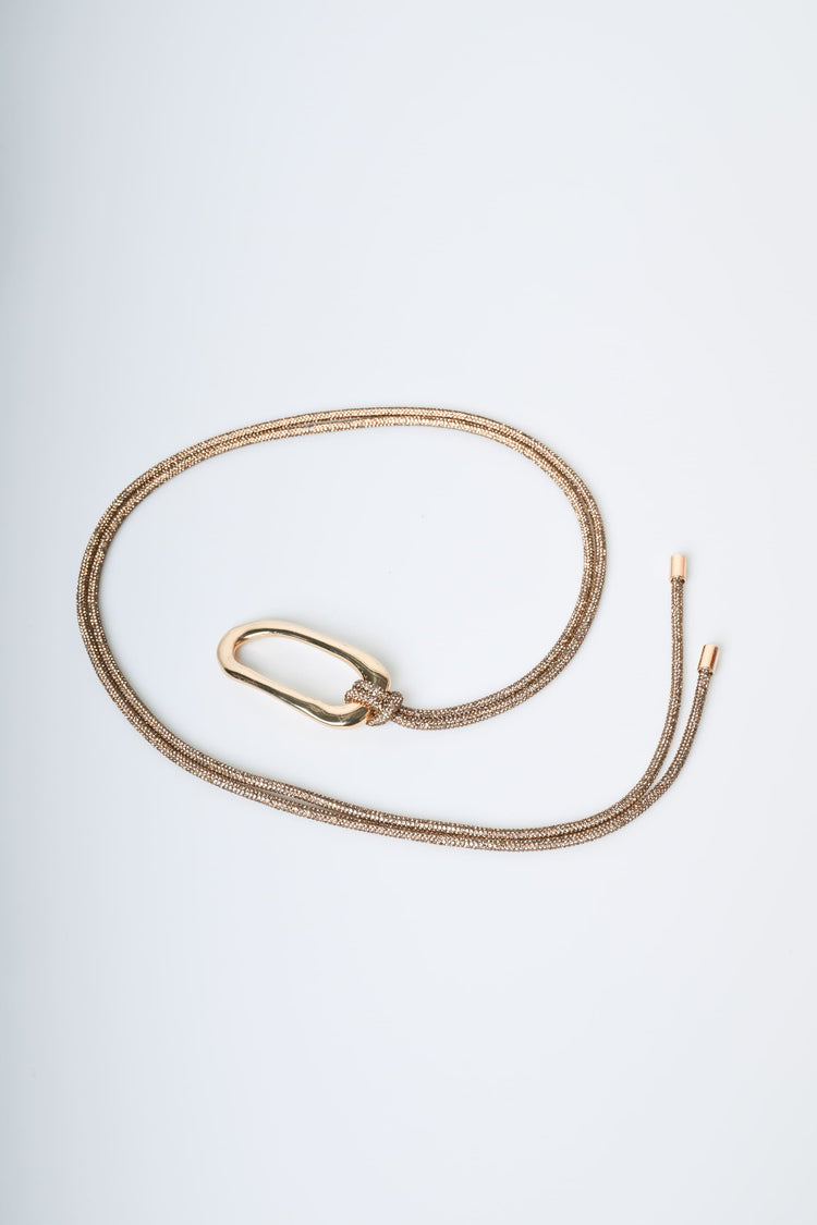 Cintura sottile con strass