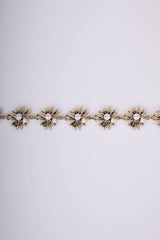 Cintura gioiello con decorazione a fiori