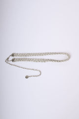 Cintura gioiello intrecciata con strass