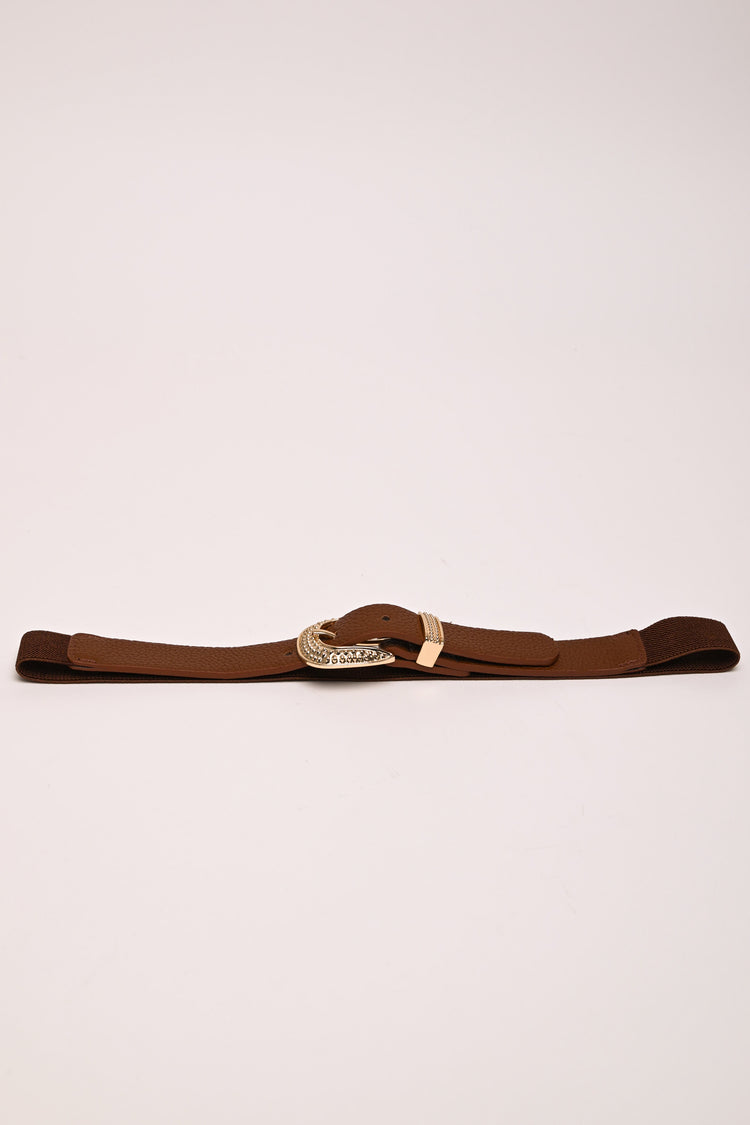Cintura elastica con fibbia gioiello
