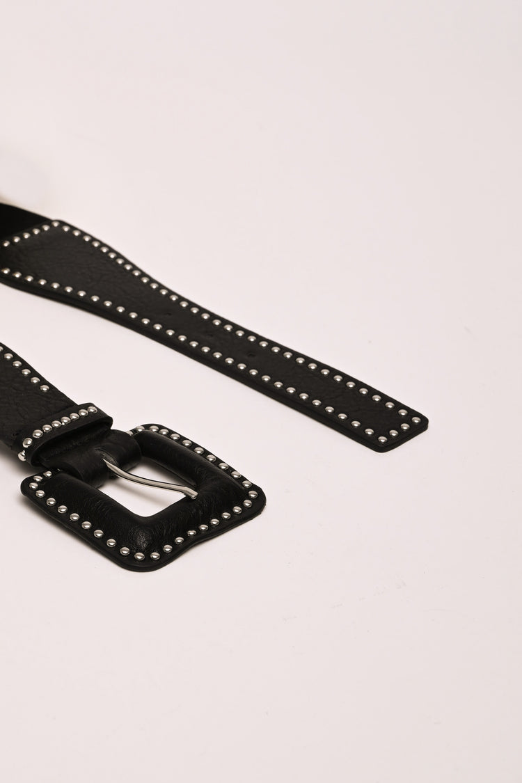 Cintura elastica con mini borchie