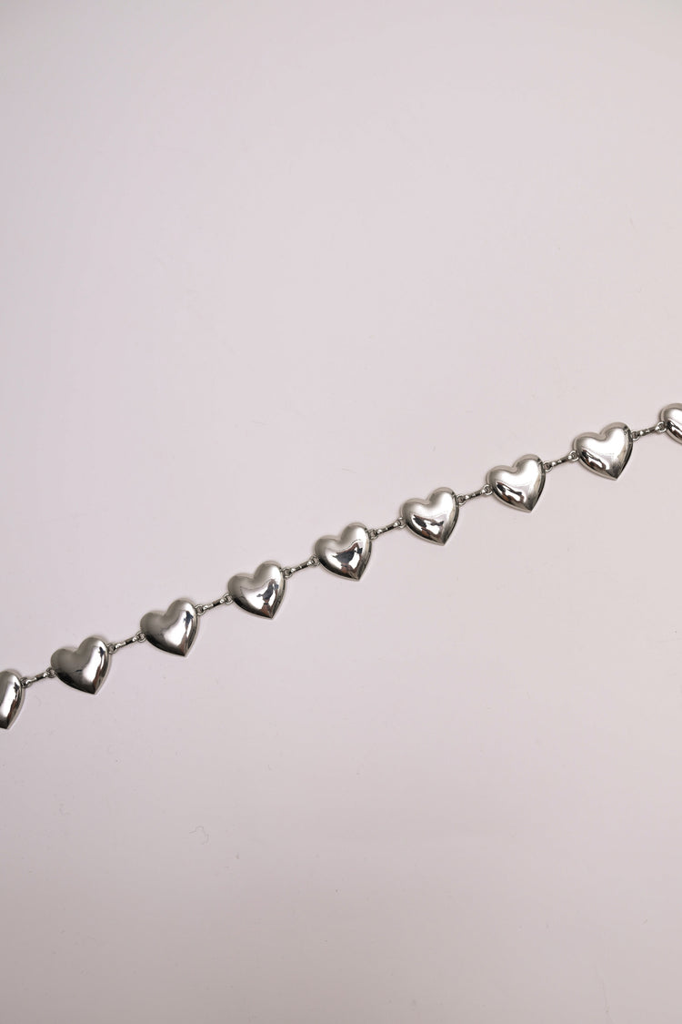 Cintura a catenella con cuori