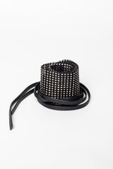 Cintura a fascia con strass