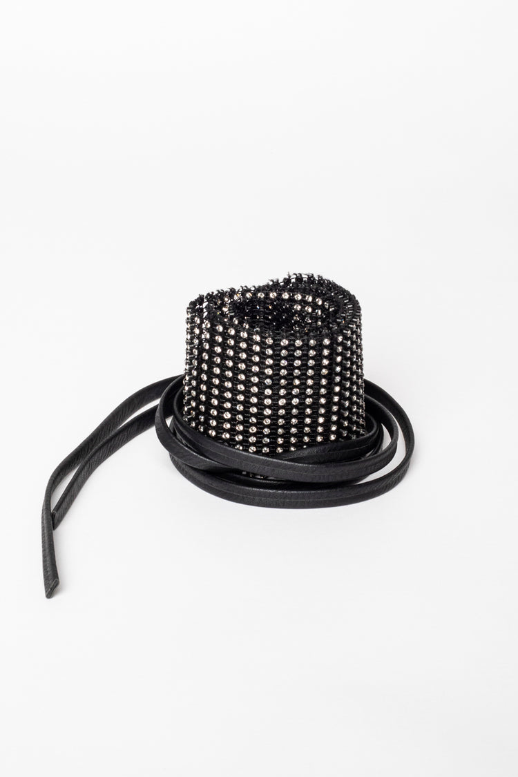 Cintura a fascia con strass