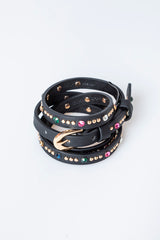 Cintura sottile con strass