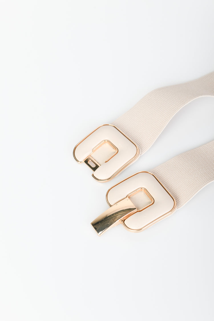 Cintura elastica con fibbia smaltata