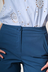 Pantaloni slim-fit misto viscosa