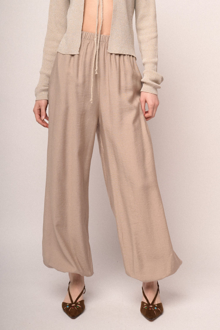 Pantaloni alla turca misto viscosa nero