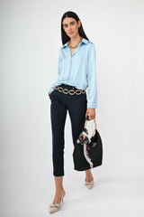Pantaloni crop slim-fit