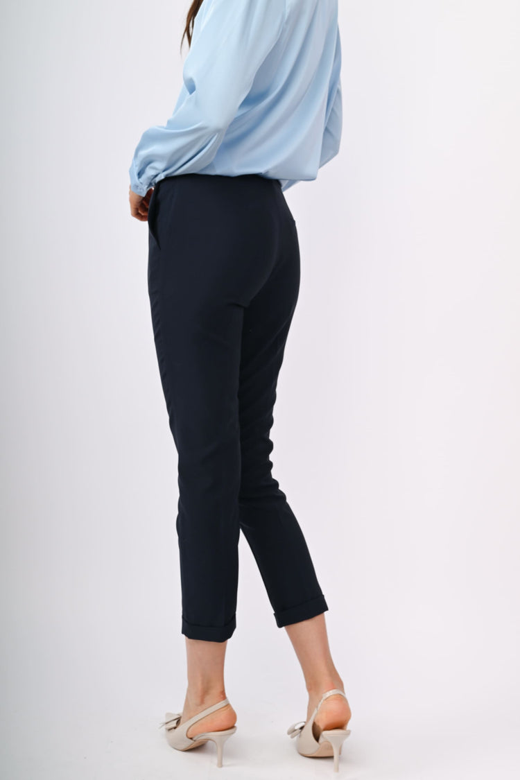 Pantaloni crop slim-fit