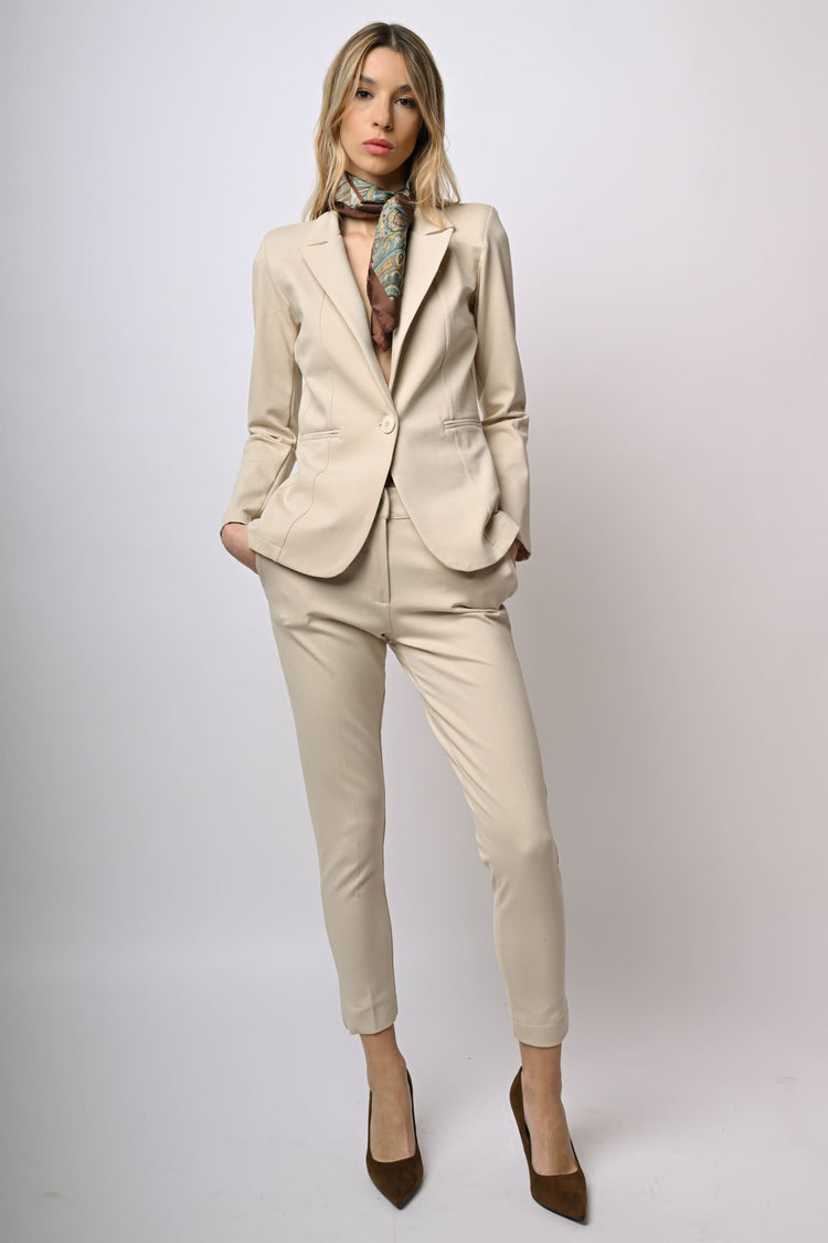 Pantaloni slim-fit misto viscosa