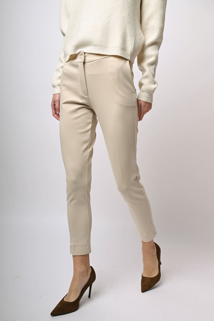 Pantaloni slim-fit misto viscosa