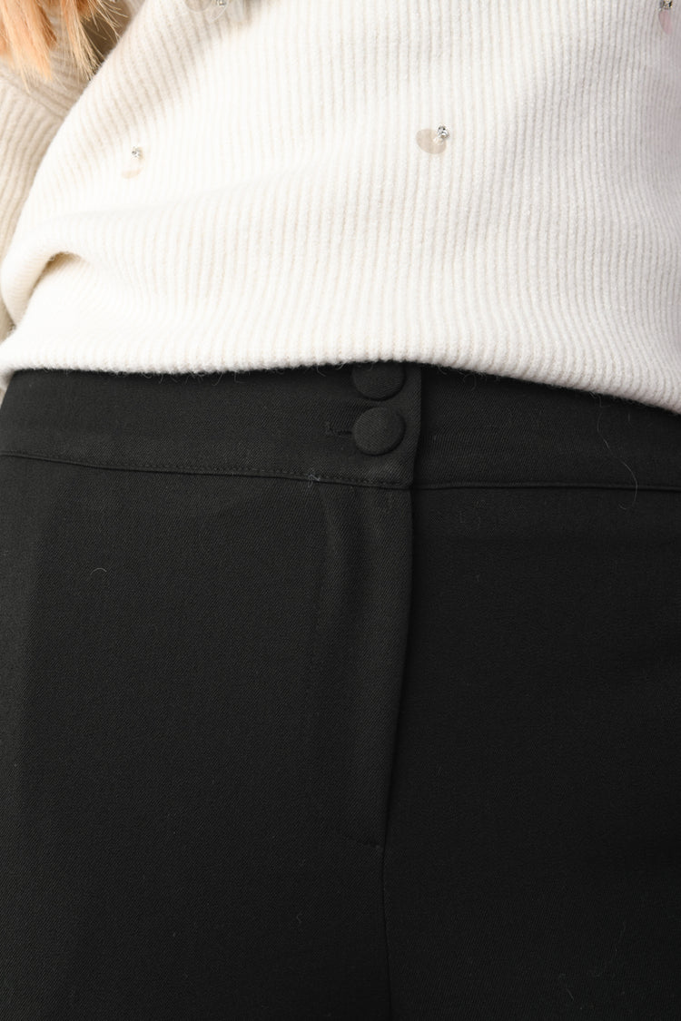 Pantaloni slim-fit con risvolto