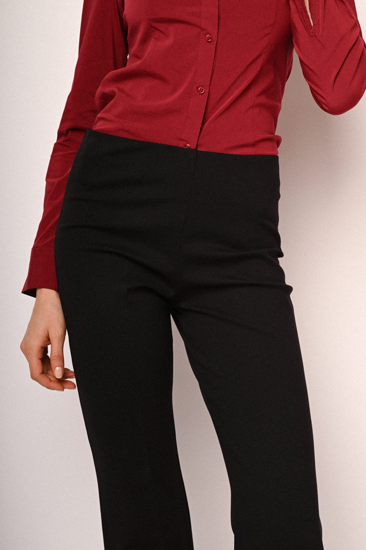 Pantaloni svasati misto viscosa