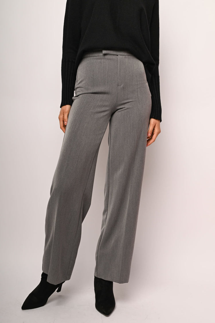 Pantaloni palazzo misto viscosa