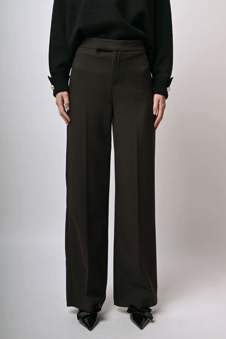 Pantaloni palazzo misto viscosa