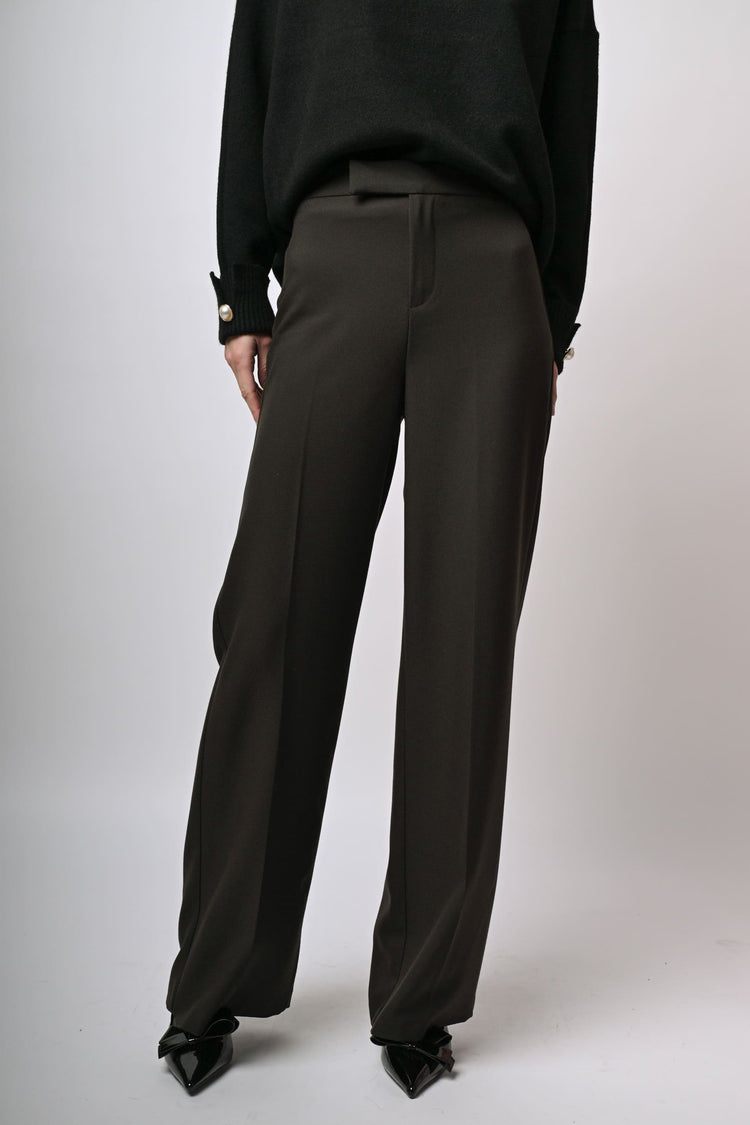 Pantaloni palazzo misto viscosa