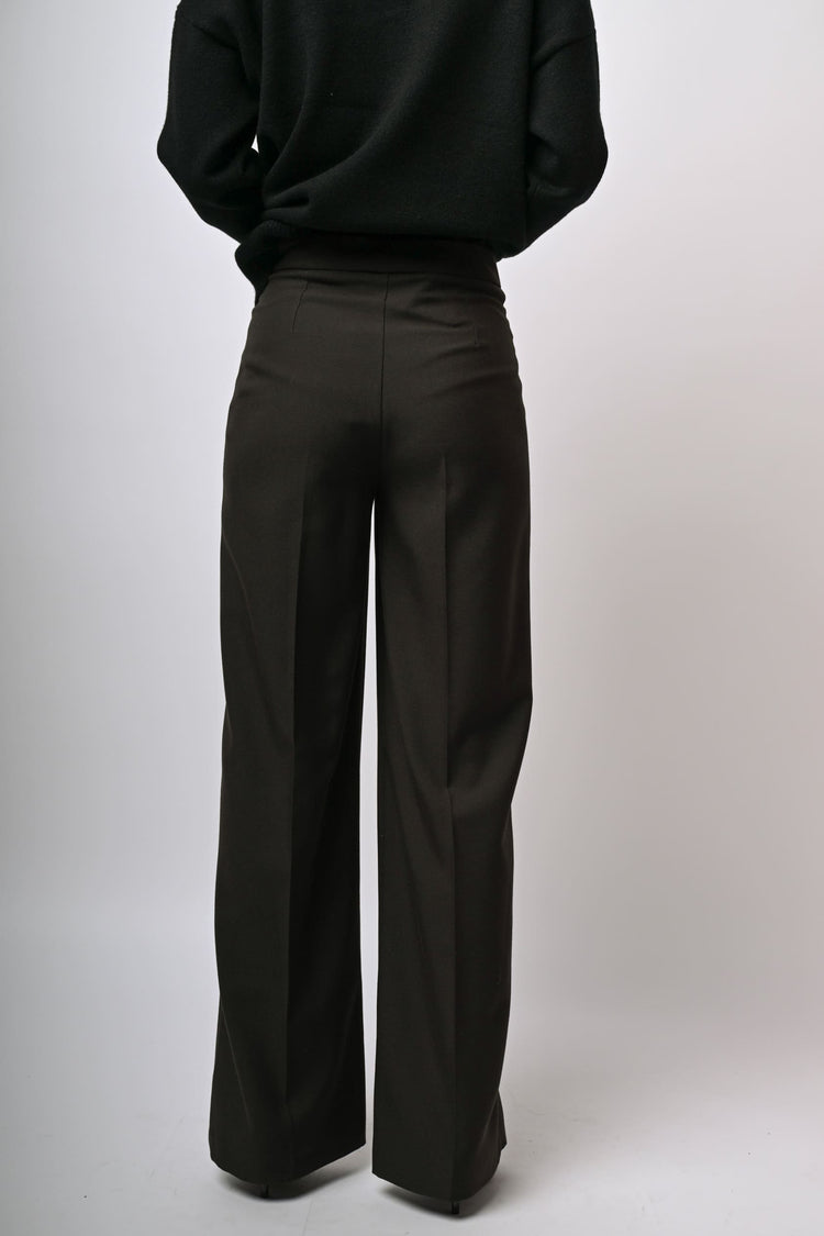 Pantaloni palazzo misto viscosa