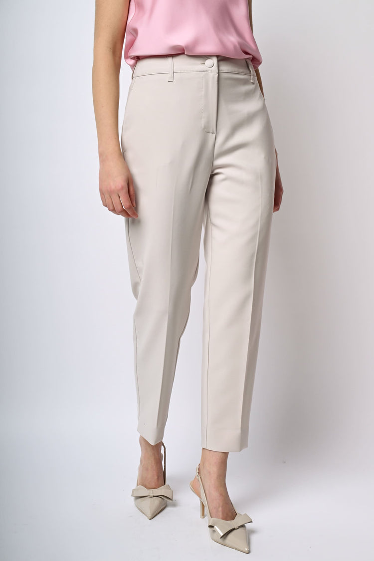 Pantaloni a sigaretta con piega stirata