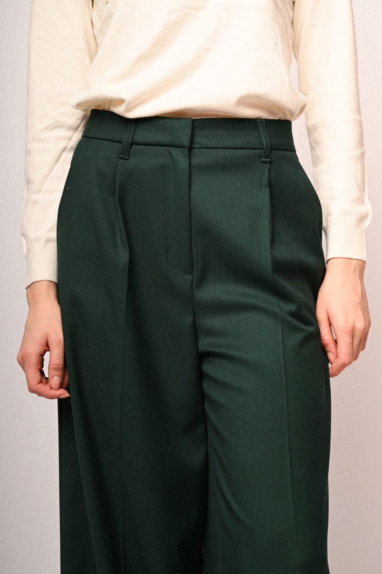 Pantaloni palazzo con pinces