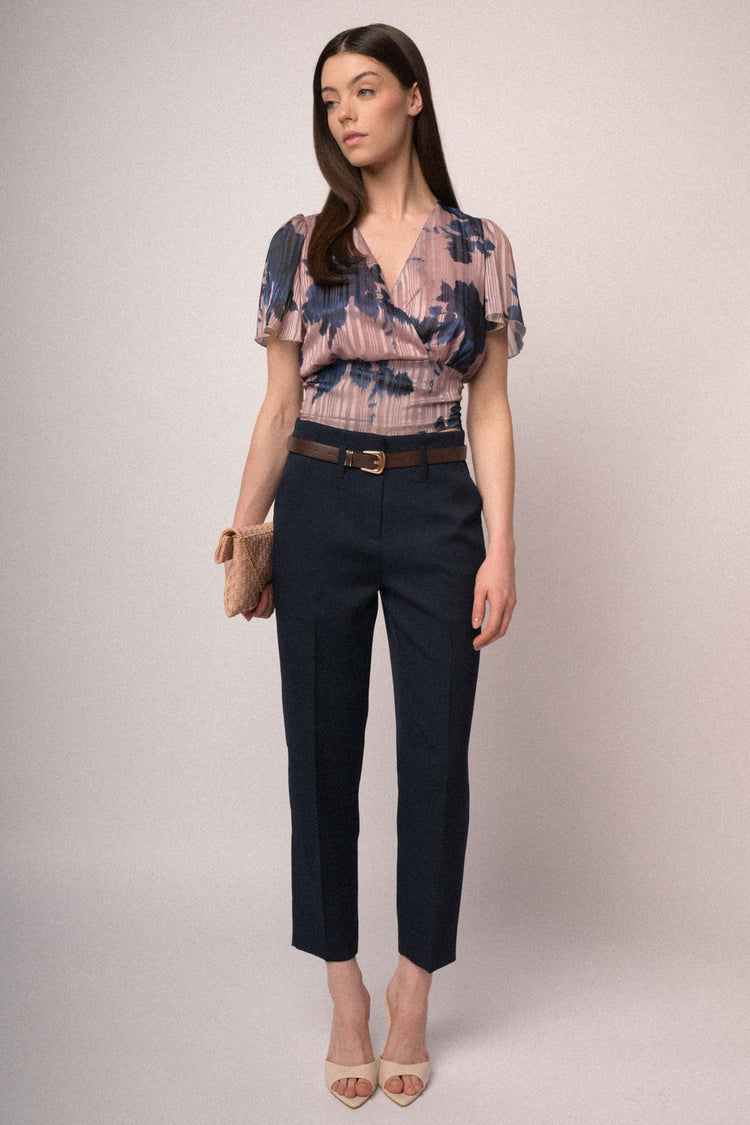 Pantaloni slim-fit con cintura