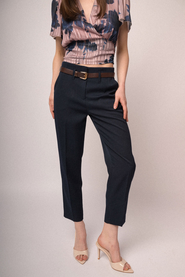 Pantaloni slim-fit con cintura