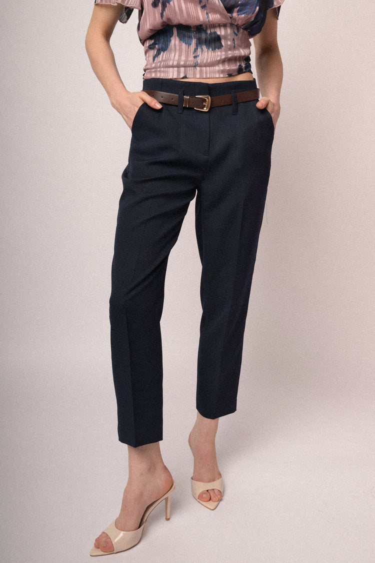 Pantaloni slim-fit con cintura