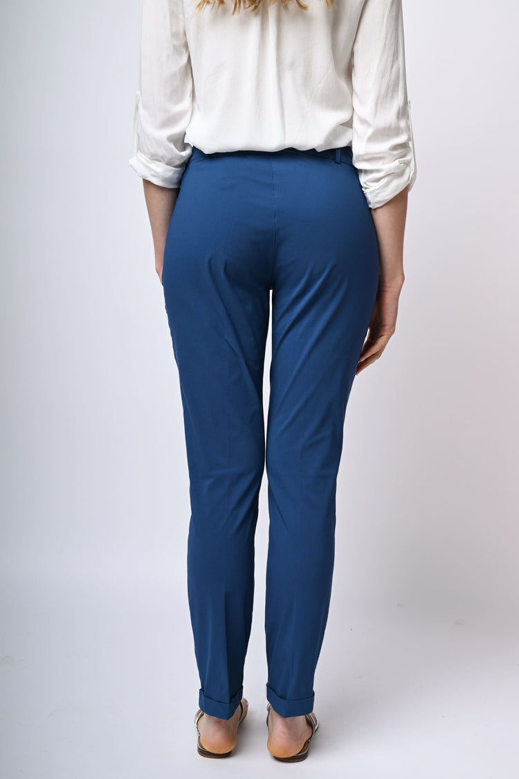 Pantaloni slim-fit misto viscosa