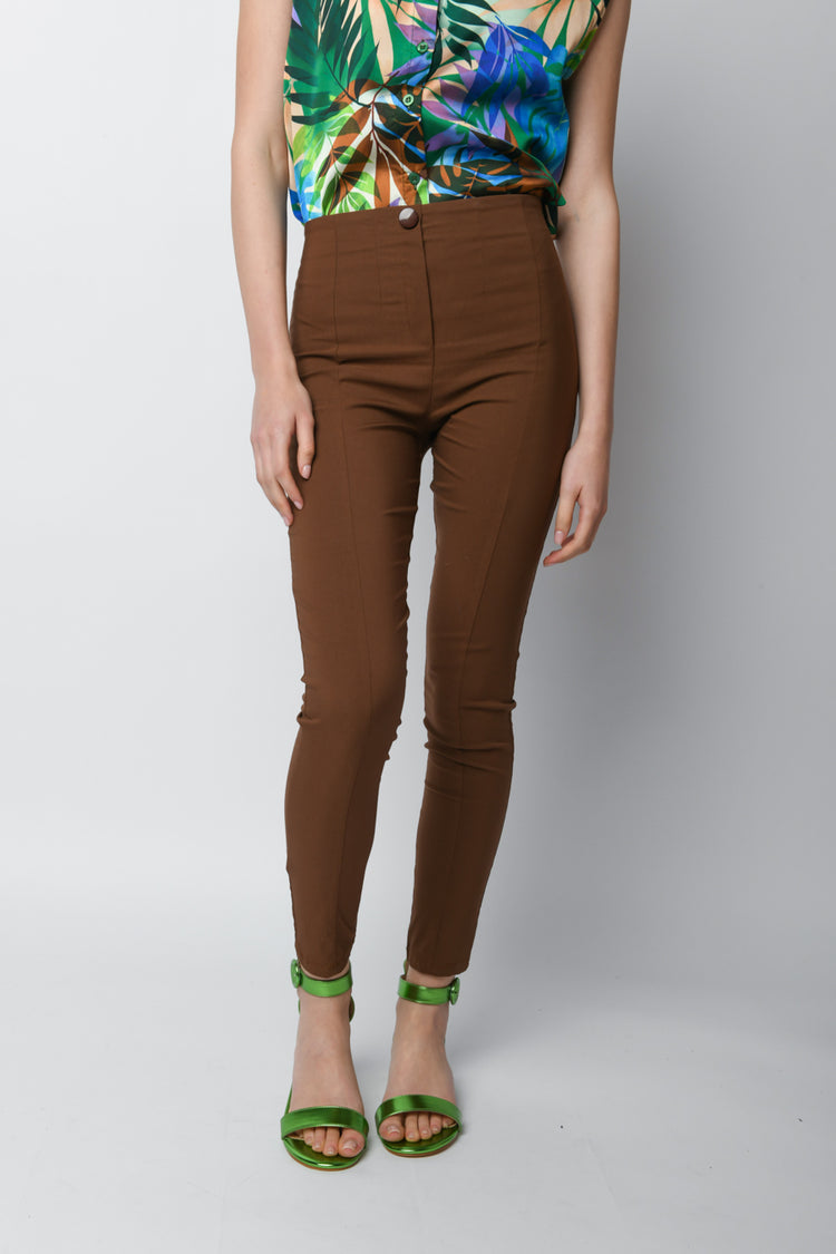 Pantaloni skinny misto viscosa