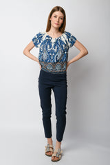 Pantaloni slim-fit misto viscosa