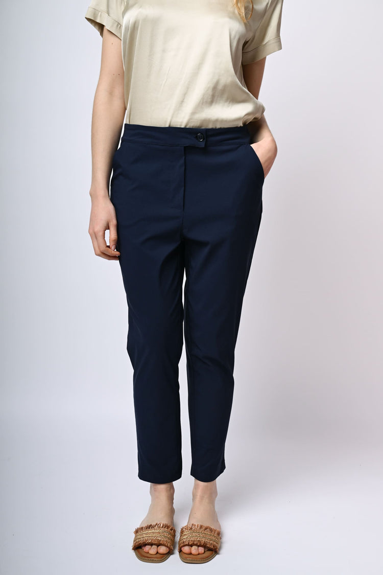 Pantaloni a gamba dritta misto viscosa