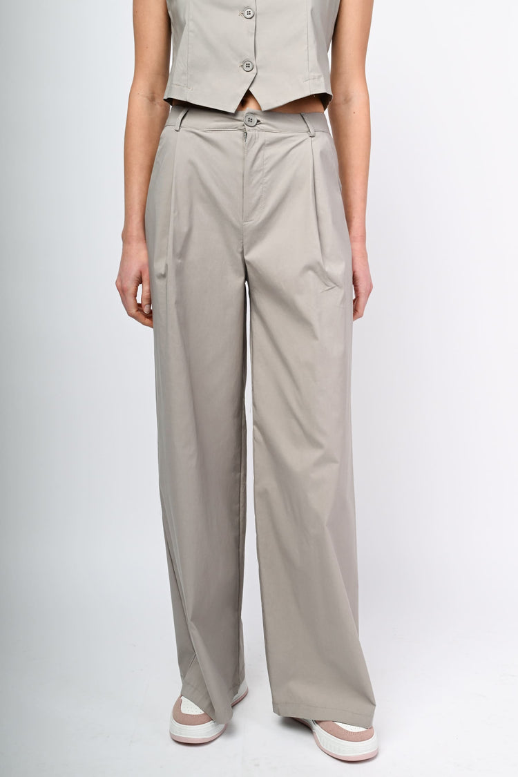 Pantaloni palazzo misto viscosa