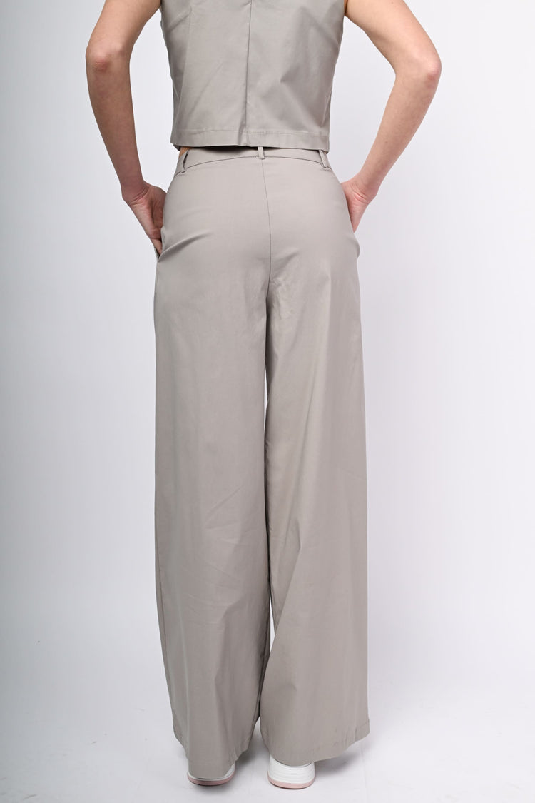 Pantaloni palazzo misto viscosa