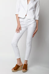 Pantaloni slim-fit in cotone stretch