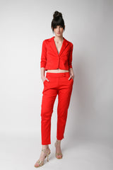 Pantaloni slim-fit in cotone stretch