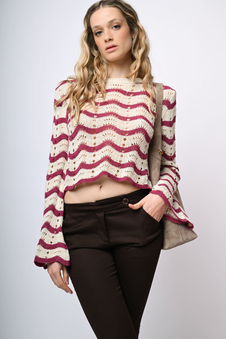 Pantaloni slim-fit in cotone stretch
