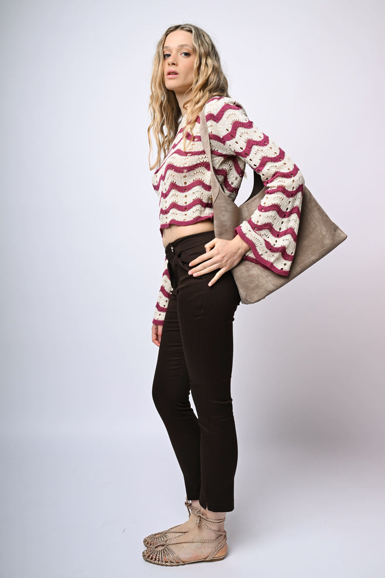 Pantaloni slim-fit in cotone stretch