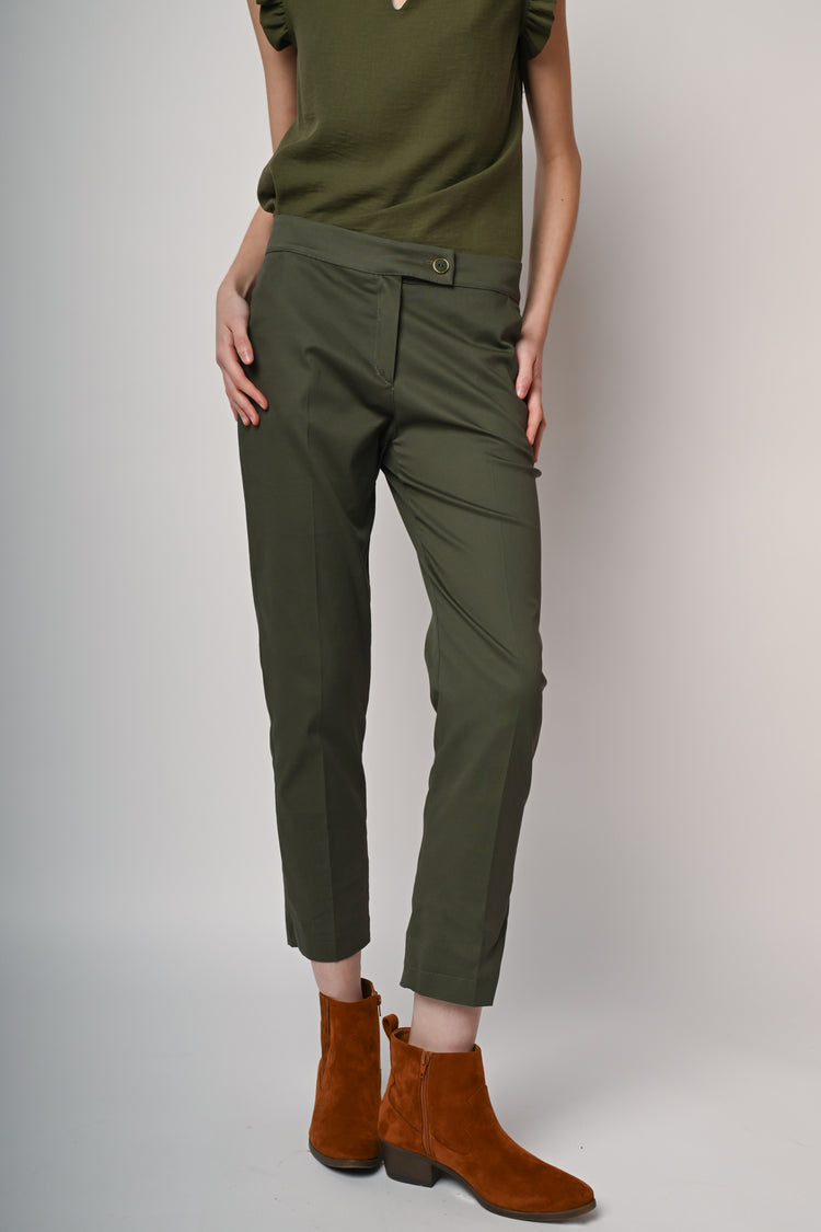 Pantaloni slim-fit in cotone stretch
