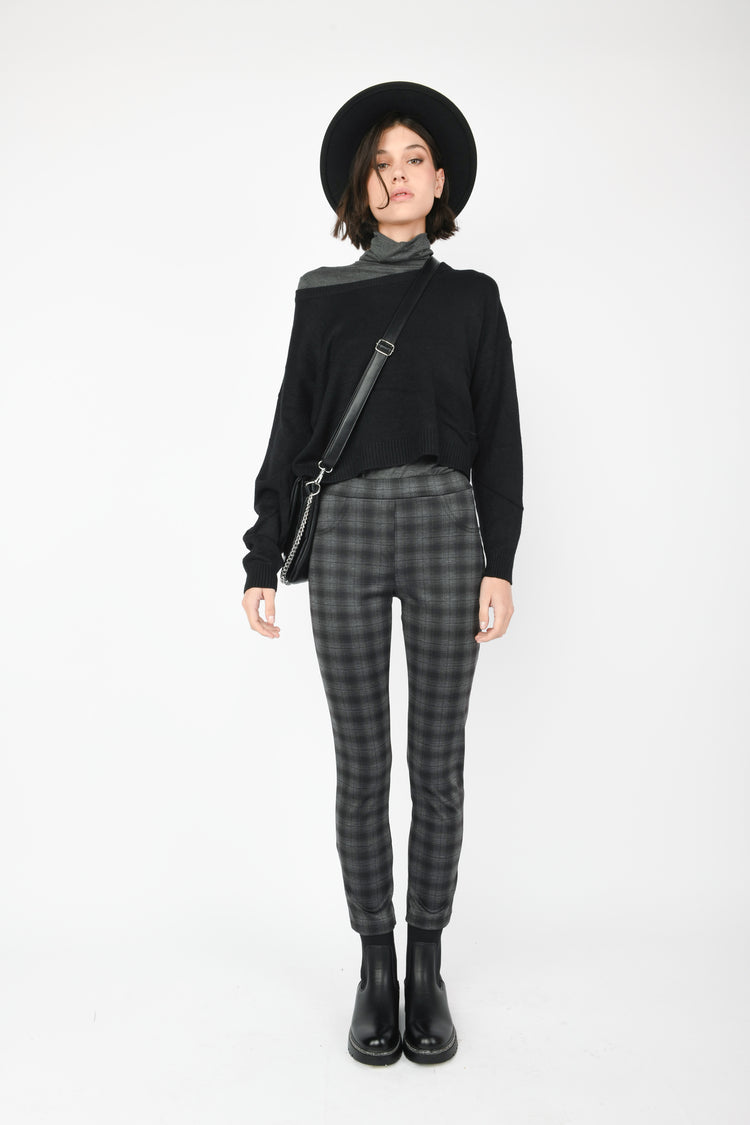 Leggings a motivo check