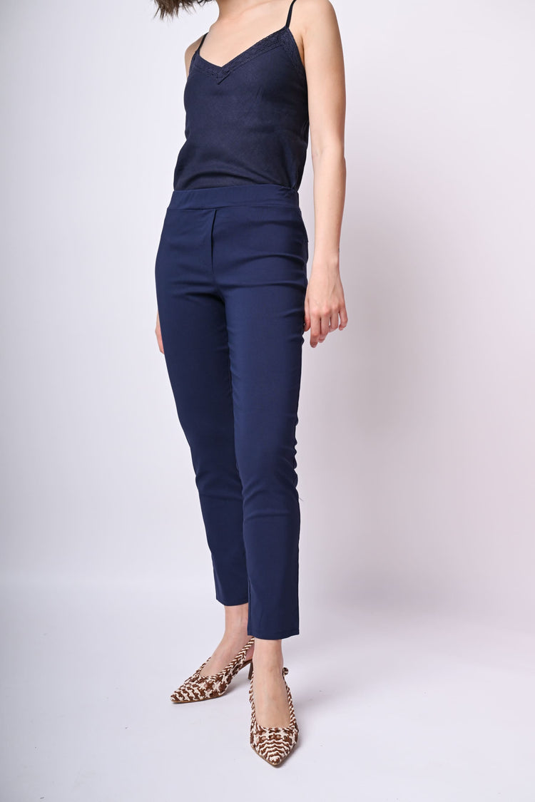 Pantaloni skinny misto viscosa