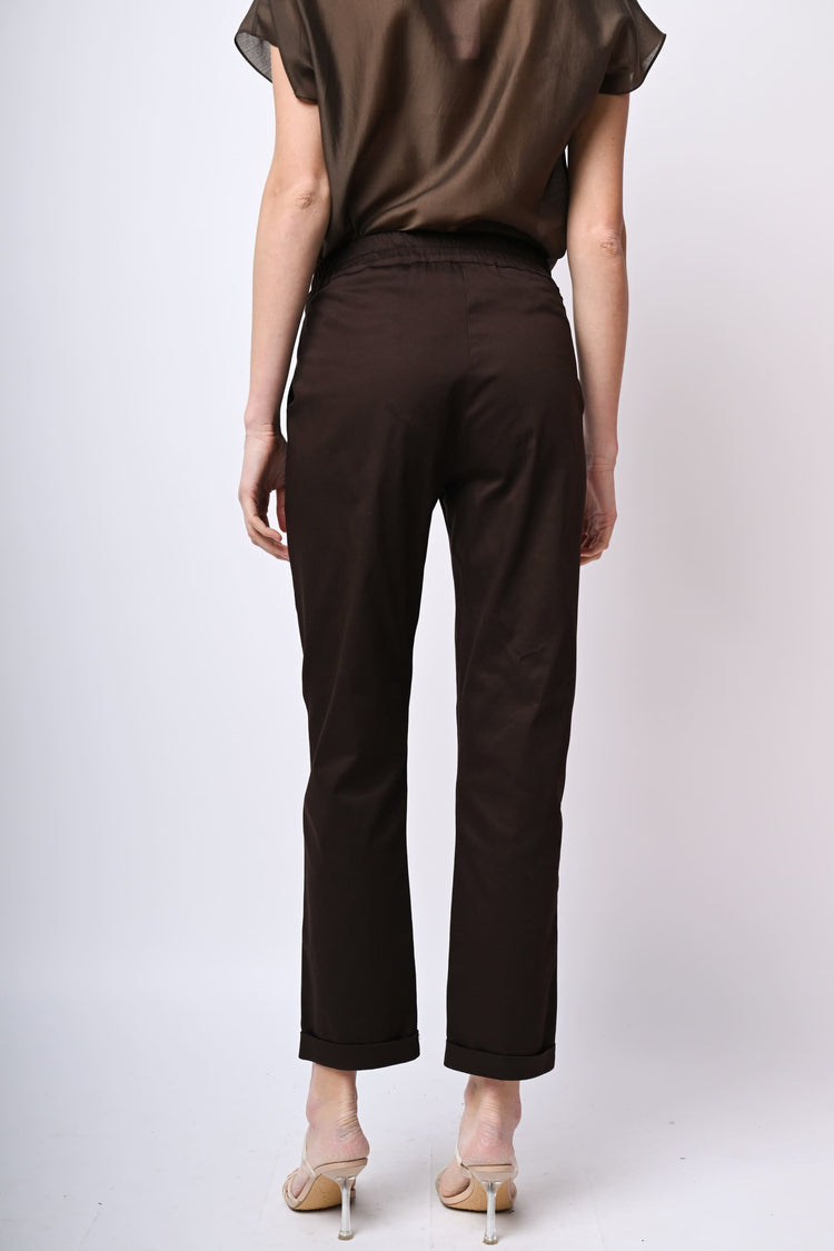 Pantaloni chino con risvolto